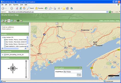 ArcGIS Web Application .